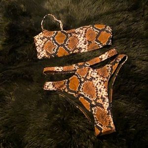Matte Collection Bradly Bikini - Snake - Medium
